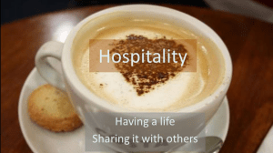 Stepping up mission hospitality Stepping up mission hospitality